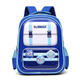 British-style Oxford Children's Schoolbag Zipper for Primary School Students Grades 3-6 Spine-protecting Lightweight Backpack