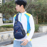 Chest Bag Men's Casual Travel Backpack Large Capacity Zipper Closure Vintage New Fashion Crossbody Sports Design for Summer