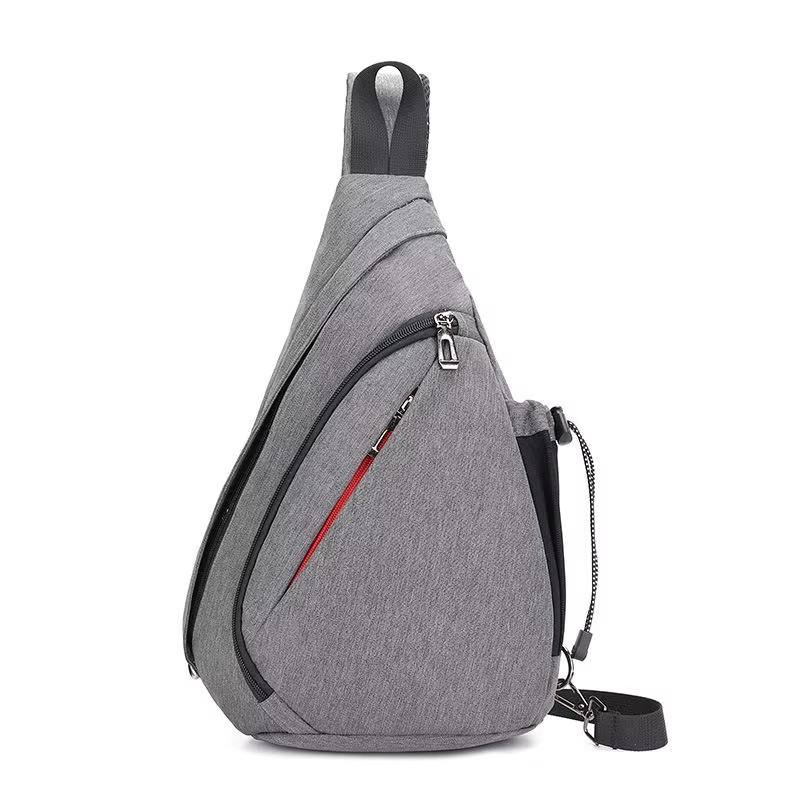 Men and Women's Fashion USB Multifunctional Hiking Cross Body Backpack Single Shoulder Leisure Bag made of Polyester