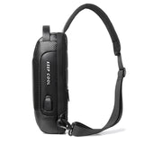 High Quality Waterproof Anti-Theft Large Main Capacity Business Chest Bag Men Single Shoulder PVC Bag