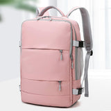 Simple Duffle Backpack Oxford Material Zipper for Hiking Leisure Sports Fitness Weekend Short Distance Travel