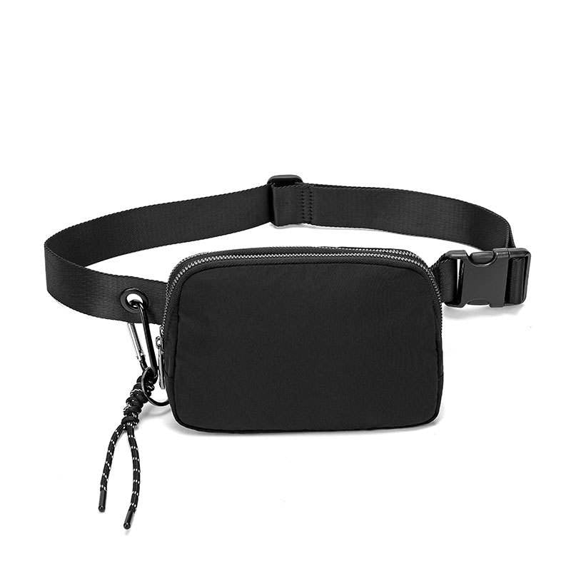 LU LU 2024 Double Layer Nylon Waist Running Bag Waterproof Gym and Travel Leisure Sports Pack