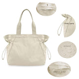 Waterproof Casual Nylon New Lightweight Sport Bag Fashion Reusable Large Capacity Drawstring Handbag Shoulder Outdoor Tote Bag