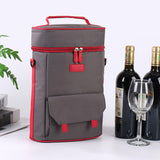Cross-Border Portable 15L Oxford Wine Insulation Bag New Red Wine Refrigerated Cold Preservation Shoulder Gift Thickened Ice Bag