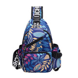 Fashion Sling Bag RFID Blocking Sling Leisure Backpack Crossbody Chest Bag Daypack for Hiking