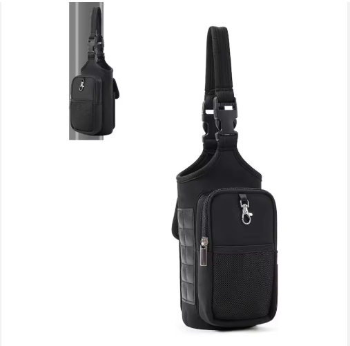 Magnetic Gym Bottle Carrier – Premium Wholesale Fitness Sling with Integrated Smartphone Pocket and Adjustable Crossbody Strap