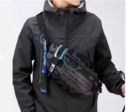Advanced Tactical Multi-Purpose Waist Bag – Premium Water-Resistant Fishing Lure & Utility Sling with Secure Zippered Compartments for Outdoor Travel