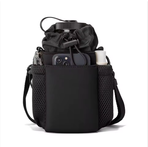 Premium Insulated Waterproof Bottle Carrier with Professional Crossbody Shoulder Strap for Gym & Outdoors