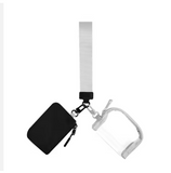Mini Zip Wristlet Keychain Wallet Clear PVC Coin Pocket Short Length Zipper New Arrival Portable Dual Pouch Wristlet Purses