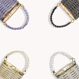 Sequin Mini Tote for Ladies Handheld Logo Style with Unique Pattern New Handmade Hollow Metal Cage Bucket Flannel Evening Bag