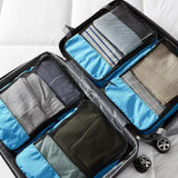 Luggage Organizer with Double Zipper, Mesh Top, 100% Polyester Small Zip 4-Piece Packing Cubes Travel Accessories Set