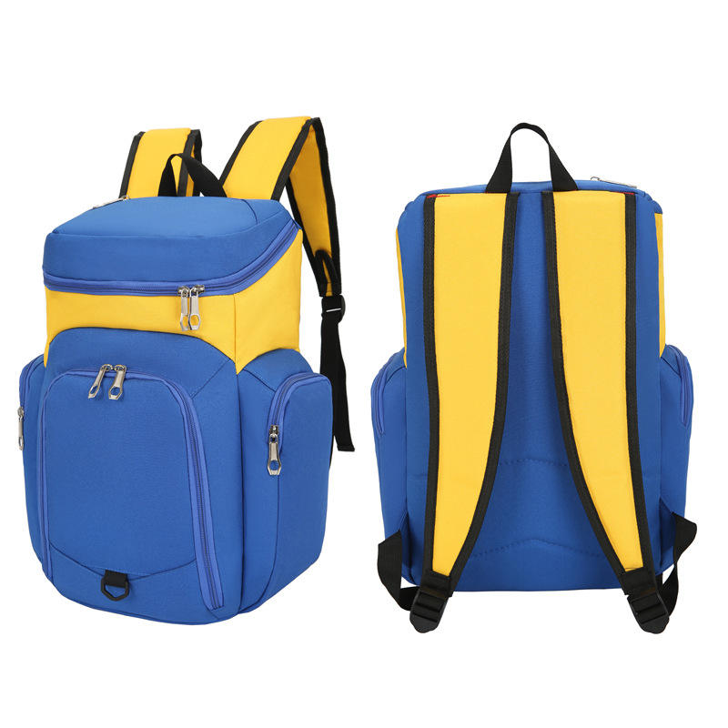 Sports Basketball Training Backpack Oxford Zipper Closure Portable Multi-function Outdoor Large Capacity Soccer Bag