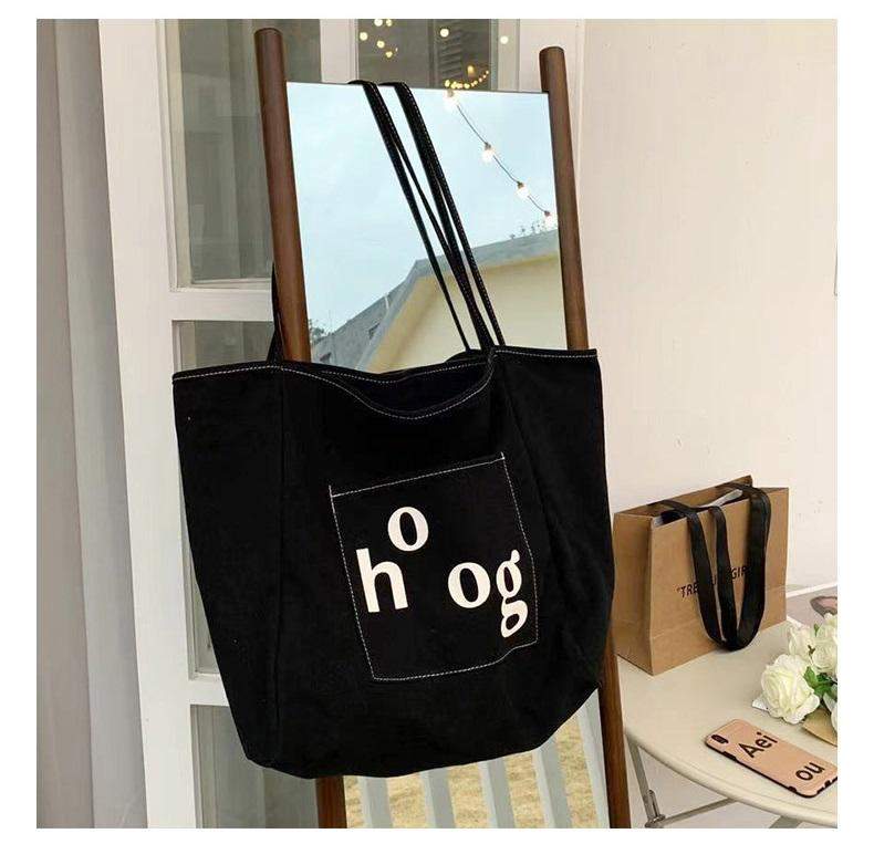 Canvas Bag Reusable Environmental Protection Shopping Bag Women's Tote Bags