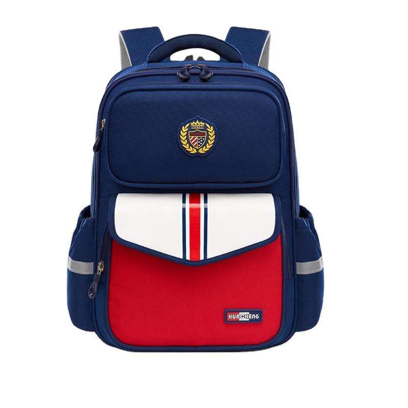 Primary School Student's Schoolbag Children's Spine Protection Unisex Water Repellent Oxford Curved Backpack