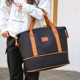 New Oxford Fashion Two-Piece Travel Bag Set Large Capacity Waterproof Storage Can Be Attached Trolley Gym Bag Unisex Hand