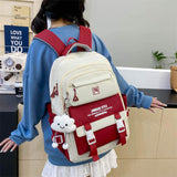 Fashionable Five-Piece Backpack Students Schoolbag Fashionable Waterproof Set Custom Logo School Bags Student Backpack Set