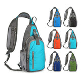 Chest Bag Daypack Waterproof Nylon Sling Backpack for Women and Men for Travel Sports Running Hiking
