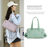 Gym Bag Women's Large Capacity Nylon Polyester Lining Waterproof Outdoor Casual Travel Shoulder Crossbody Duffel Fitness Bag