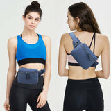 Trendy Waterproof Running Sports Fanny Pack Unisex Adjustable Strap Waist Bag Nylon Crossbody Belt Bag