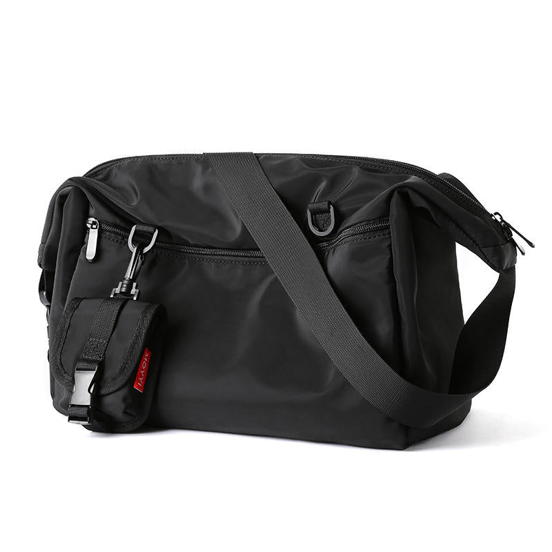 Single Shoulder Crossbody Bag Korean Version Multifunctional Casual Messenger Workwear Trendy Polyester Messenger Travel Bag