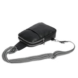Small Men Sling Bag Crossbody Purse PU Leather Fanny Packs Shoulder Bag Leather High Quality Chest Bag