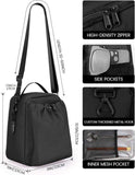 Multifunction Insulated Lunch Bag with Water Bottle Holder Travel Shoulder Bag Leakproof Cooler Tote Lunch Bag
