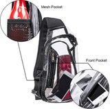 PVC Men Stadium Approved Leisure Crossbody Bag Transparent Casual Sling Bags for Women