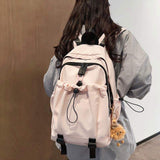 High Beauty Soft Back Zipper Hasp Closure Unisex Student Backpack Large Capacity Waterproof Fashion Letter Sports Travel Bag