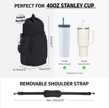 Premium Aluminum Foil Insulated Bottle Sleeve – Professional Thermal Crossbody Bag with Adjustable Shoulder Strap for Performance Sports