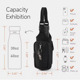 Magnetic Gym Bottle Carrier – Premium Wholesale Fitness Sling with Integrated Smartphone Pocket and Adjustable Crossbody Strap