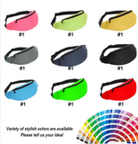 Embroidered Print Waterproof Nylon Canvas Wholesale Sport Crossbody Chest Belt Waist Bum Bag Fanny Pack