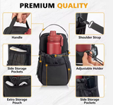 Gym Bag – High-Quality Versatile Crossbody Sports Travel Bag with Integrated Magnetic Water Bottle Holder