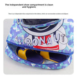 Kidsren's Wet Dry Separation Waterproof Storage Bag Boys Girls Sports Portable Cute Cartoon Beach Backpack Made Polyester