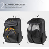 Leisure Laptop Backpacks with Basketball Compartment Waterproof Travel Men's Sports Basketball Backpacks