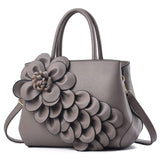 New PU Leather Flower Printed Women's Handbag Fashionable Zipper Closure Carteras Y Bolsos De Mujer for Summer Winter Use