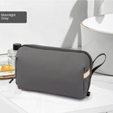 Spot New Waterproof Oxford Travel Wash Bag with Zipper Portable Large Capacity Dry & Wet Separate Cosmetic Storage Makeup Bag