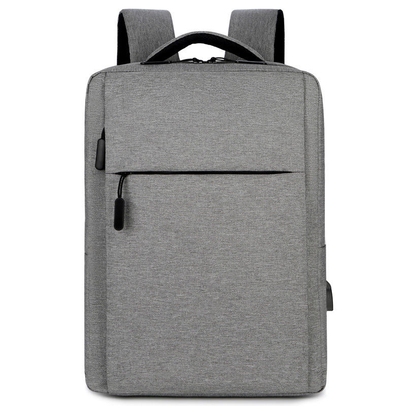 Men's Business Book Bag Large Capacity Multi-Functional Waterproof Light USB Zipper Large Capacity Letter