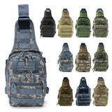 Multi-functional Camping Hiking Tactical Waist Bag Outdoor LOGO Crossbody Bag Camouflage Single Shoulder Sling Men Chest Bag