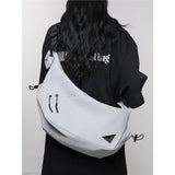 Nylon Waterproof Crossbody Bag for Boys Women & Men Fashion Casual Commuting Single Shoulder Cycling Messenger Travel Chest Bag