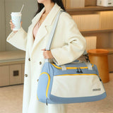 Large Capacity Nylon Duffel Bag Polyester New Design Yogurt Sports Small Gym Bag Portable Shoe Compartment Drawstring