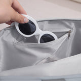 Travel Bag Large Capacity Handheld New Leather Film Swimming Dry Wet Separation Fitness Storage Zipper Geometric Letter