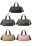 Men's Women's Sports Fitness Gym Bag Large Capacity Dry Wet Separation Fashion Hand Travel for Short Business Trips Polyester