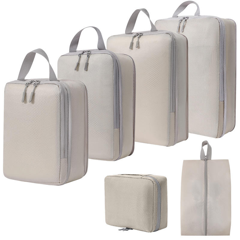6-Piece Set Sport and Fashion Packing Cubes Organizer Bags Large Travel Bags with Zipper Closure