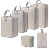 6-Piece Set Sport and Fashion Packing Cubes Organizer Bags Large Travel Bags with Zipper Closure