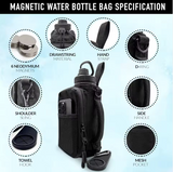 Magnetic Gym Pouch – Professional Fitness Bottle Holder with Ultra-Strong Magnet Attachment for Metal Surfaces