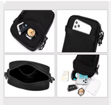 Cross Body Mini Belt Bag Men's Sport Nylon Fanny Pack with Leopard Pattern Waist Bag