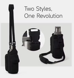Magnetic Gym Bottle Carrier – Premium Wholesale Fitness Sling with Integrated Smartphone Pocket and Adjustable Crossbody Strap