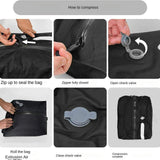 Vacuum Compression Nylon Fashion Travel Storage Backpack Moisture-proof Waterproof Luggage Clothes Air-tight TPU OutDoor Bag