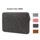 Luxury Pu Leather protection Cover case for Men Women Waterproof Laptop Sleeve Bag