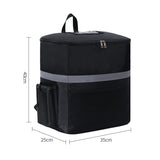 Waterproof Insulated Oxford Cooler Bag with Shoulder Strap for Takeout Meal Delivery and Supermarket Shopping Iced Wine Bag